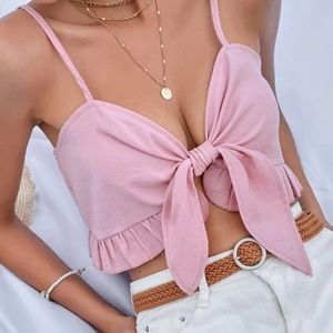 Tie Front Crop Top